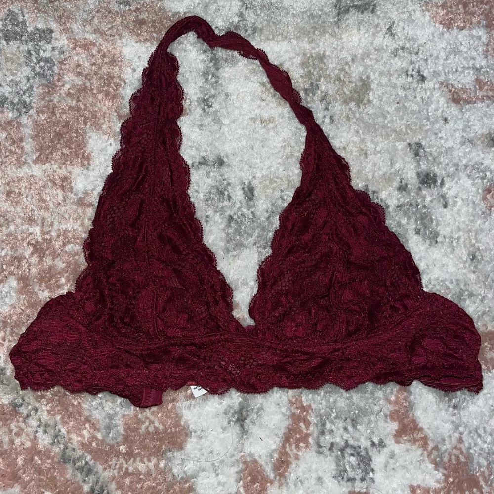 Free people lace halter bralette